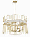 Minka-Lavery - 3396-754 - Six Light Pendant - Park Slope - Nouveau Gold