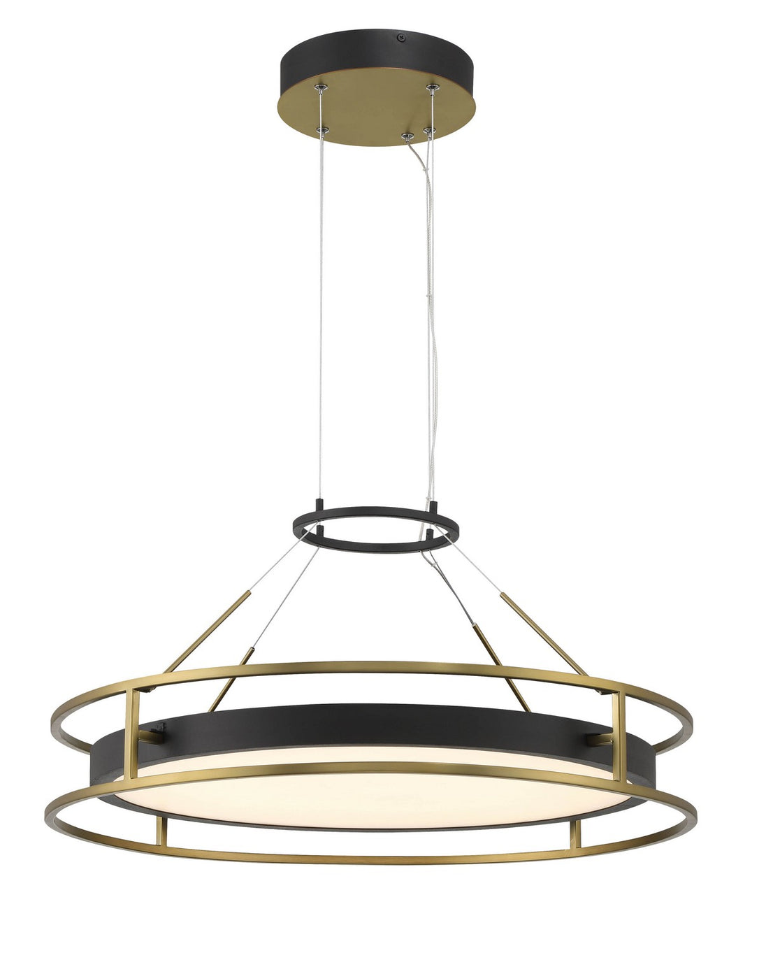 Minka-Lavery - 5087-781-L - LED Pendant - Levitation - Sand Coal & Soft Brass