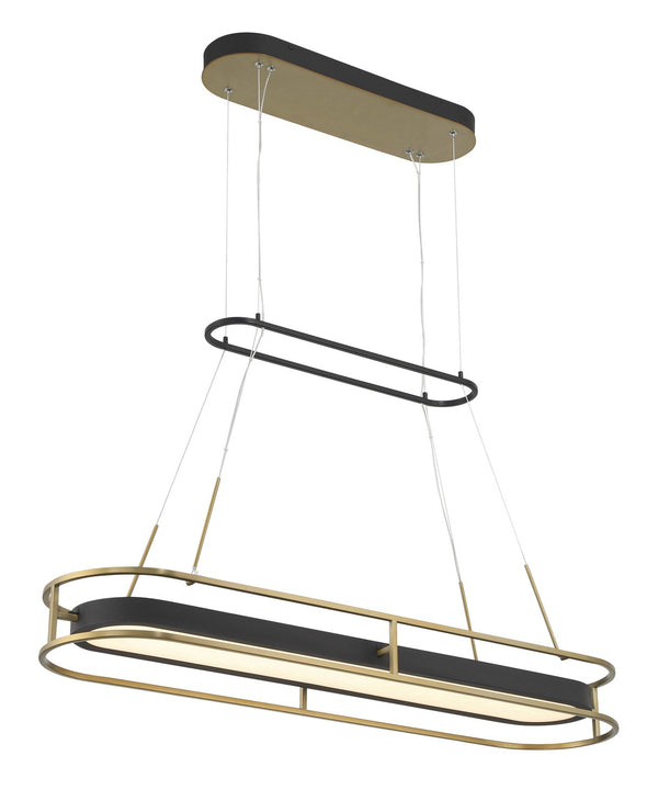 Minka-Lavery - 5088-781-L - LED Island Pendant - Levitation - Sand Coal & Soft Brass