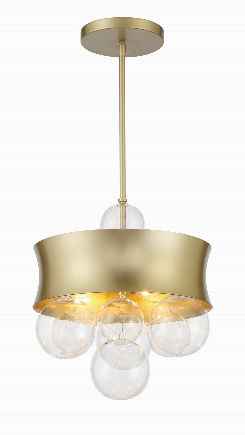 Minka-Lavery - 5195-697 - Three Light Convertible Pendant - Verdi Square - Soft Gold