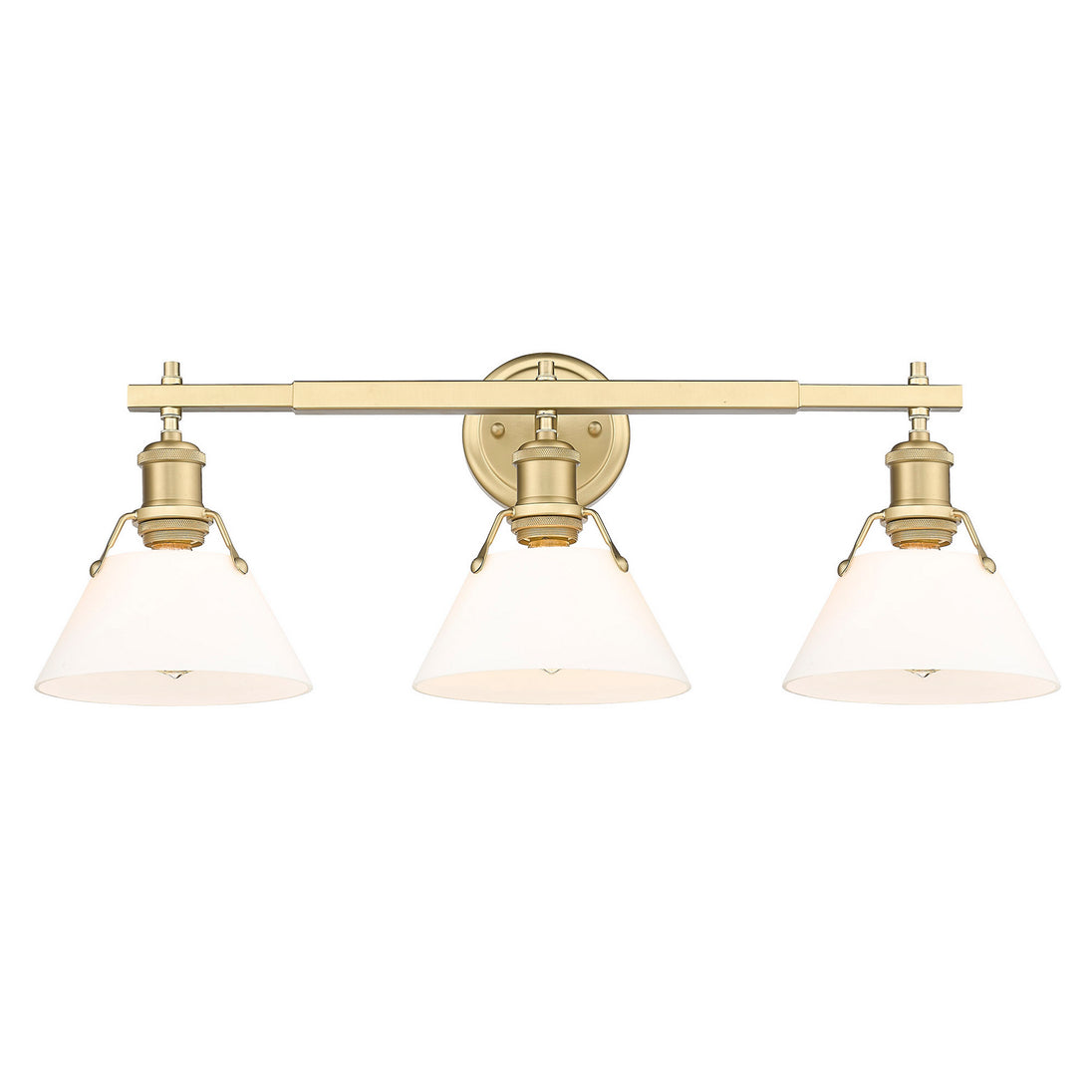 Golden - 3306-BA3 BCB-OP - Three Light Bath Vanity - Orwell BCB - Brushed Champagne Bronze