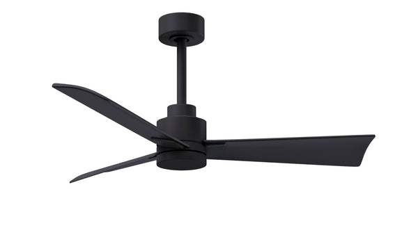 Matthews Fan Company - AK-BK-BK-42 - 42"Ceiling Fan - Alessandra - Matte Black