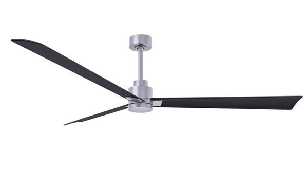 Matthews Fan Company - AK-BN-BK-72 - 72"Ceiling Fan - Alessandra - Brushed Nickel