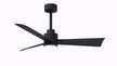 Matthews Fan Company - AKLK-BK-BK-42 - 42"Ceiling Fan - Alessandra - Matte Black