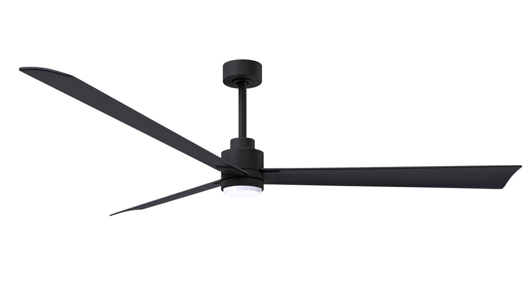 Matthews Fan Company - AKLK-BK-BK-72 - 72"Ceiling Fan - Alessandra - Matte Black