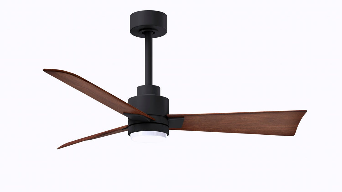 Matthews Fan Company - AKLK-BK-WN-42 - 42"Ceiling Fan - Alessandra - Matte Black