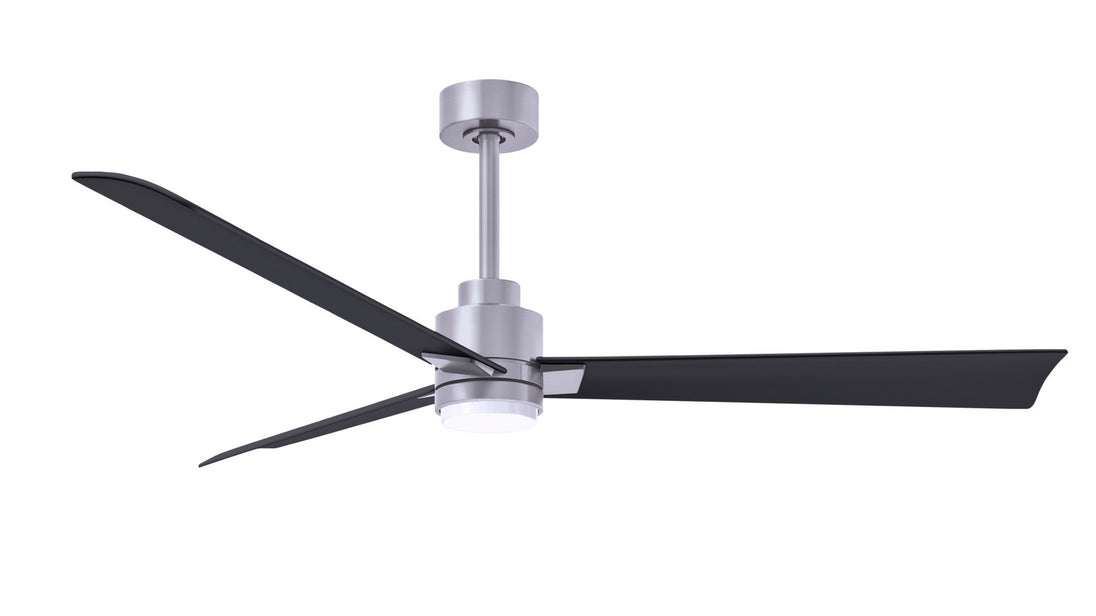 Matthews Fan Company - AKLK-BN-BK-56 - 56"Ceiling Fan - Alessandra - Brushed Nickel