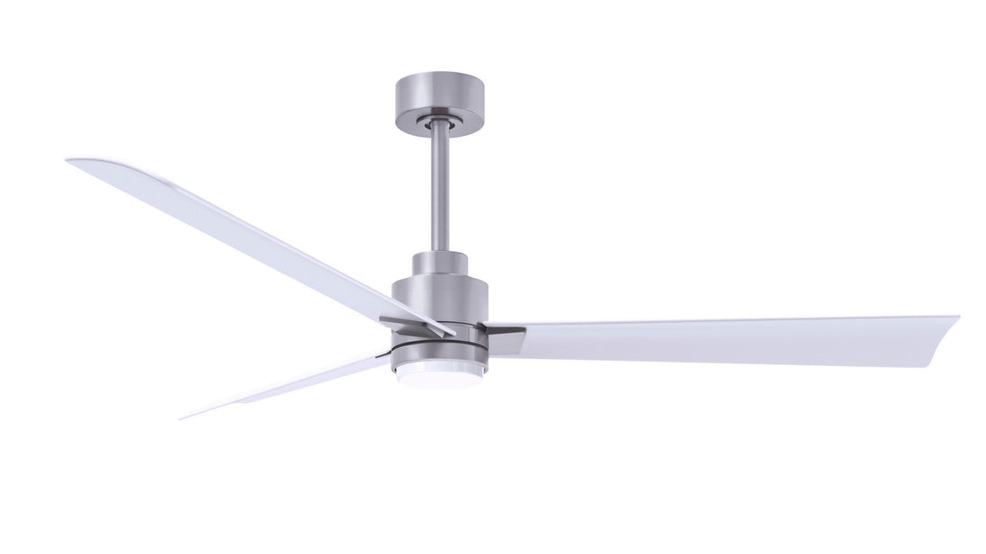 Matthews Fan Company - AKLK-BN-MWH-56 - 56"Ceiling Fan - Alessandra - Brushed Nickel