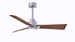 Matthews Fan Company - AKLK-BN-WN-42 - 42"Ceiling Fan - Alessandra - Brushed Nickel