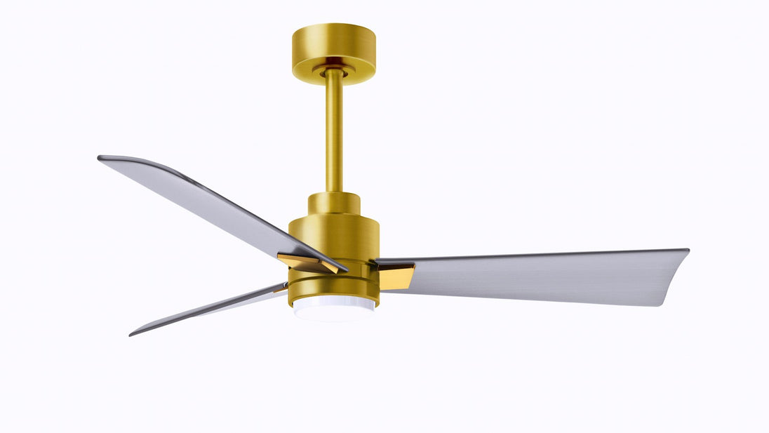 Matthews Fan Company - AKLK-BRBR-BN-42 - 42"Ceiling Fan - Alessandra - Brushed Brass