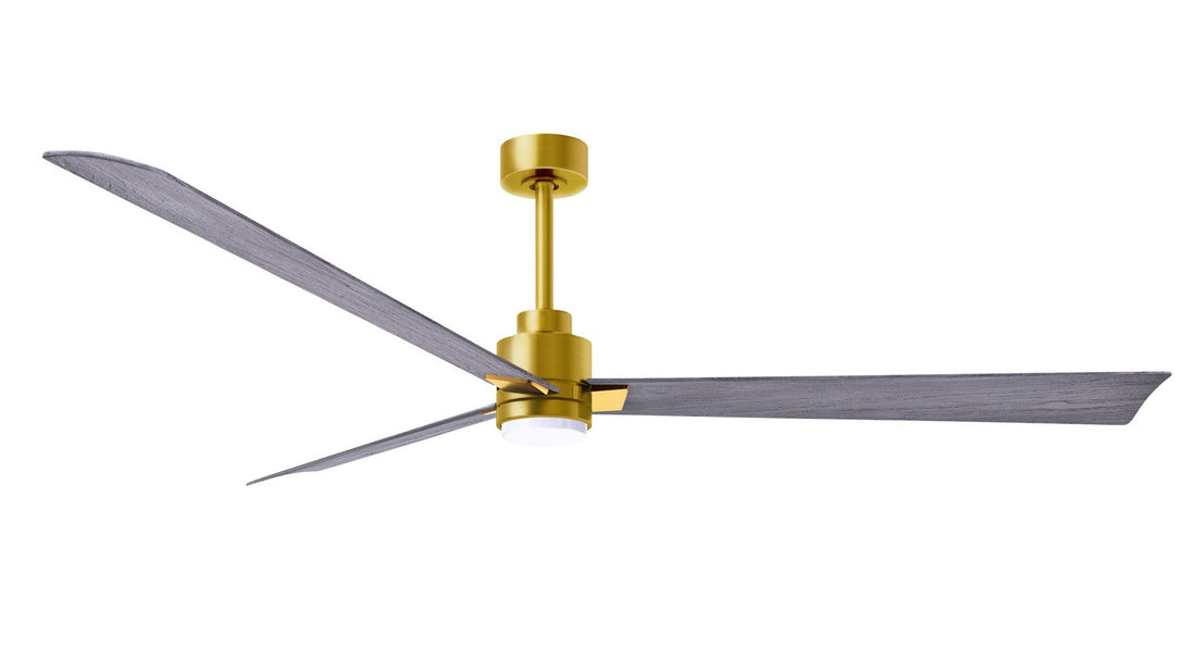 Matthews Fan Company - AKLK-BRBR-BW-72 - 72"Ceiling Fan - Alessandra - Brushed Brass