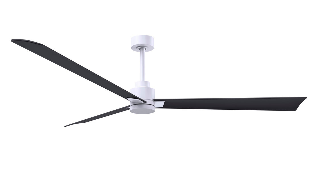 Matthews Fan Company - AK-MWH-BK-72 - 72"Ceiling Fan - Alessandra - Matte White