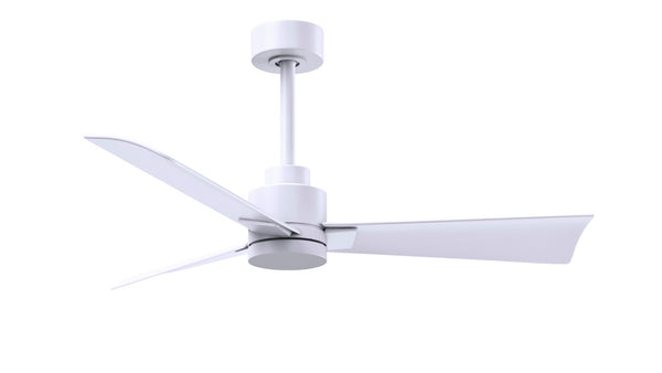 Matthews Fan Company - AK-MWH-MWH-42 - 42"Ceiling Fan - Alessandra - Matte White