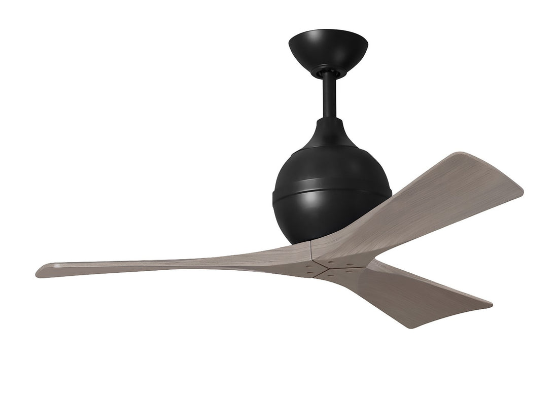 Matthews Fan Company - IR3-BK-GA-42 - 42"Ceiling Fan - Irene - Matte Black