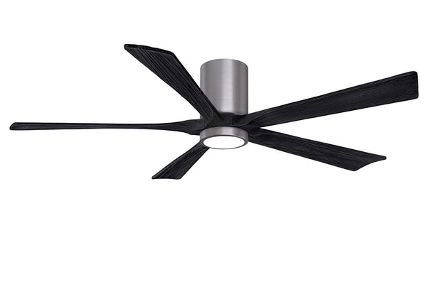 Matthews Fan Company - IR5HLK-BP-BK-60 - 60"Ceiling Fan - Irene - Brushed Pewter