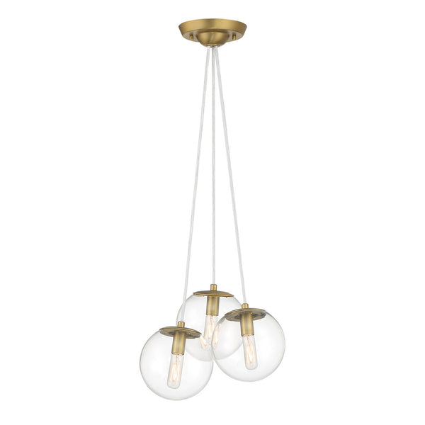 Minka-Lavery - 2743-695 - Three Light Pendant - Auresa - Soft Brass