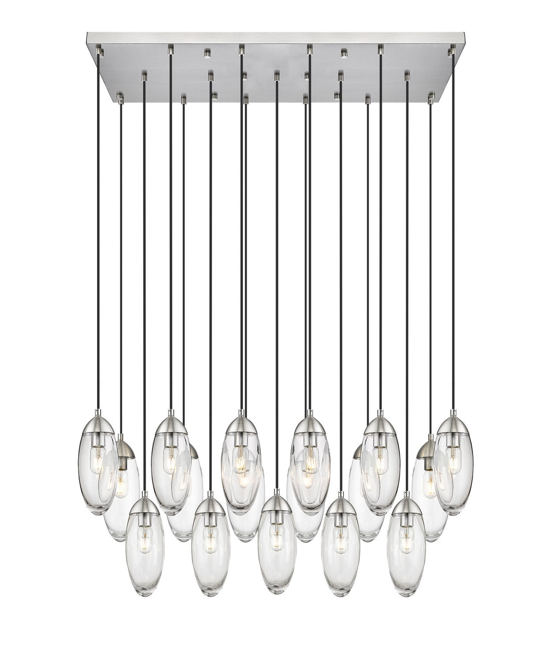 Z-Lite - 651P-17L-BN - 17 Light Linear Chandelier - Arden - Brushed Nickel