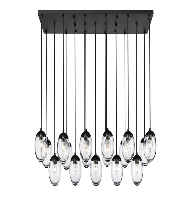 Z-Lite - 651P-17L-MB - 17 Light Linear Chandelier - Arden - Matte Black