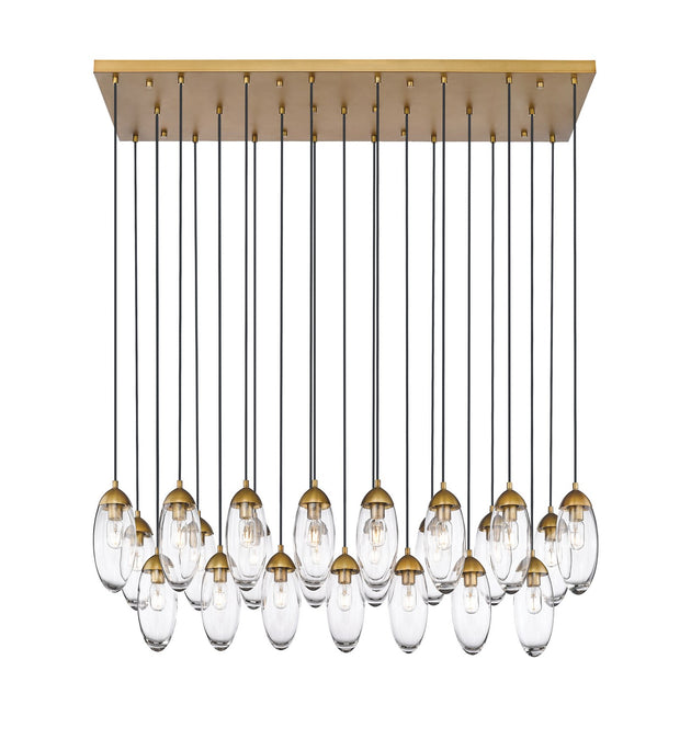 Z-Lite - 651P-23L-RB - 23 Light Linear Chandelier - Arden - Rubbed Brass