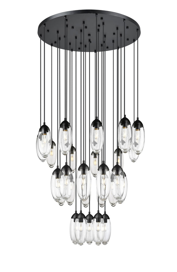 Z-Lite - 651P-27R-MB - 27 Light Chandelier - Arden - Matte Black