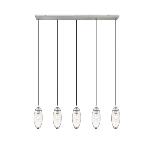 Z-Lite - 651P-5L-BN - Five Light Linear Chandelier - Arden - Brushed Nickel
