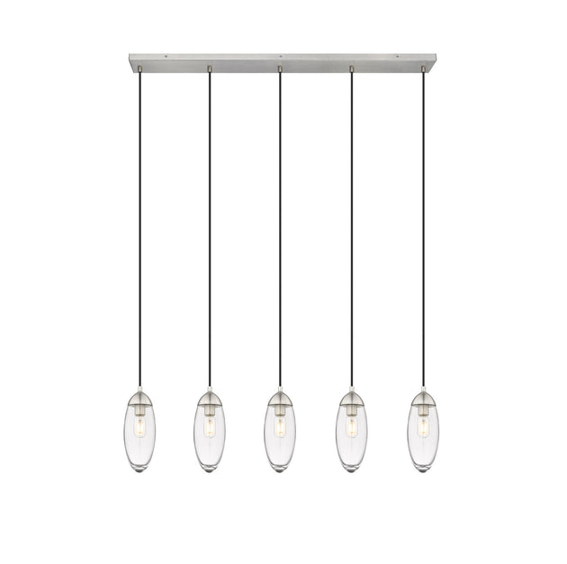 Z-Lite - 651P-5L-BN - Five Light Linear Chandelier - Arden - Brushed Nickel