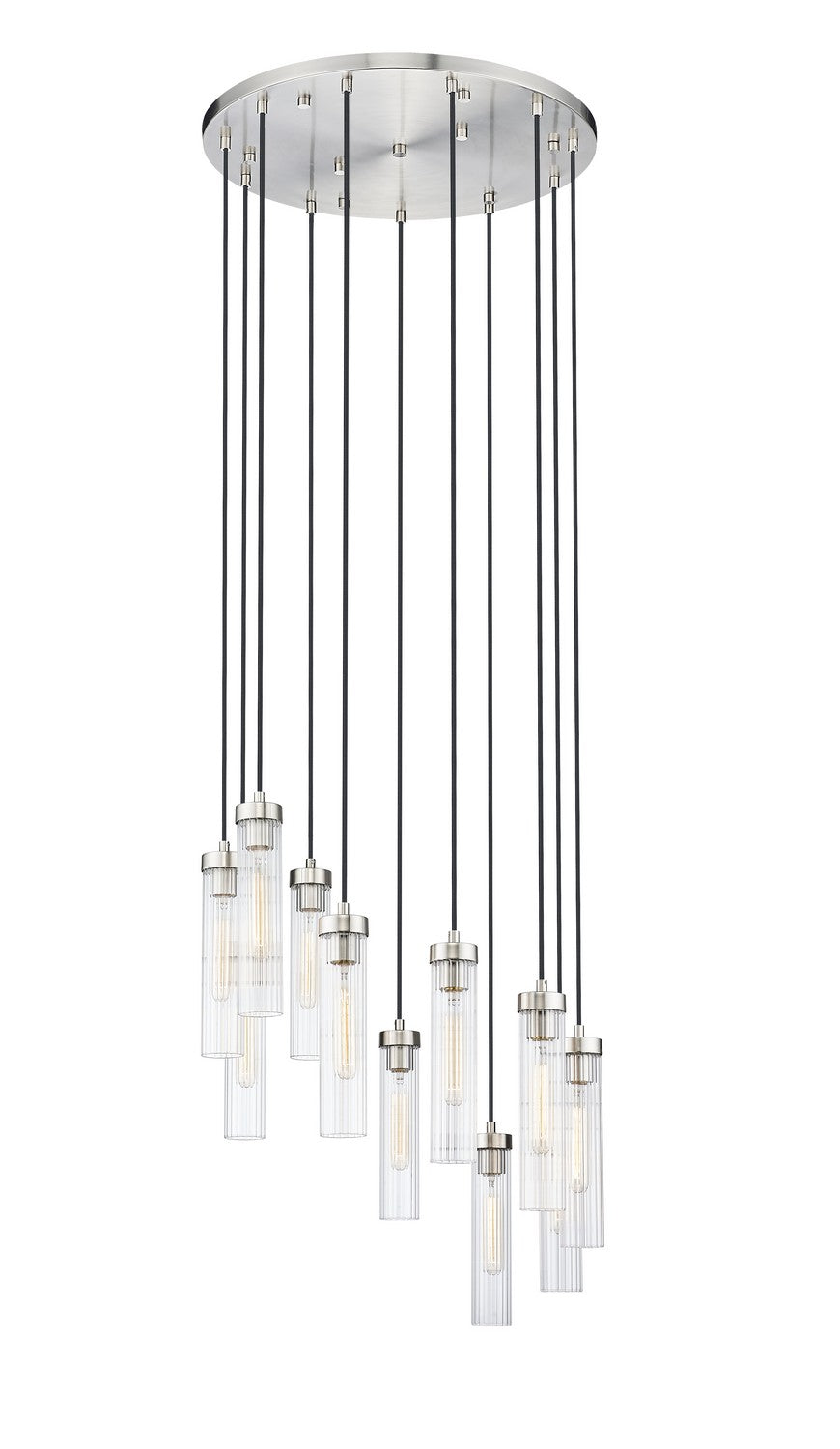 Z-Lite - 740P-11R-BN - 11 Light Chandelier - Beau - Brushed Nickel