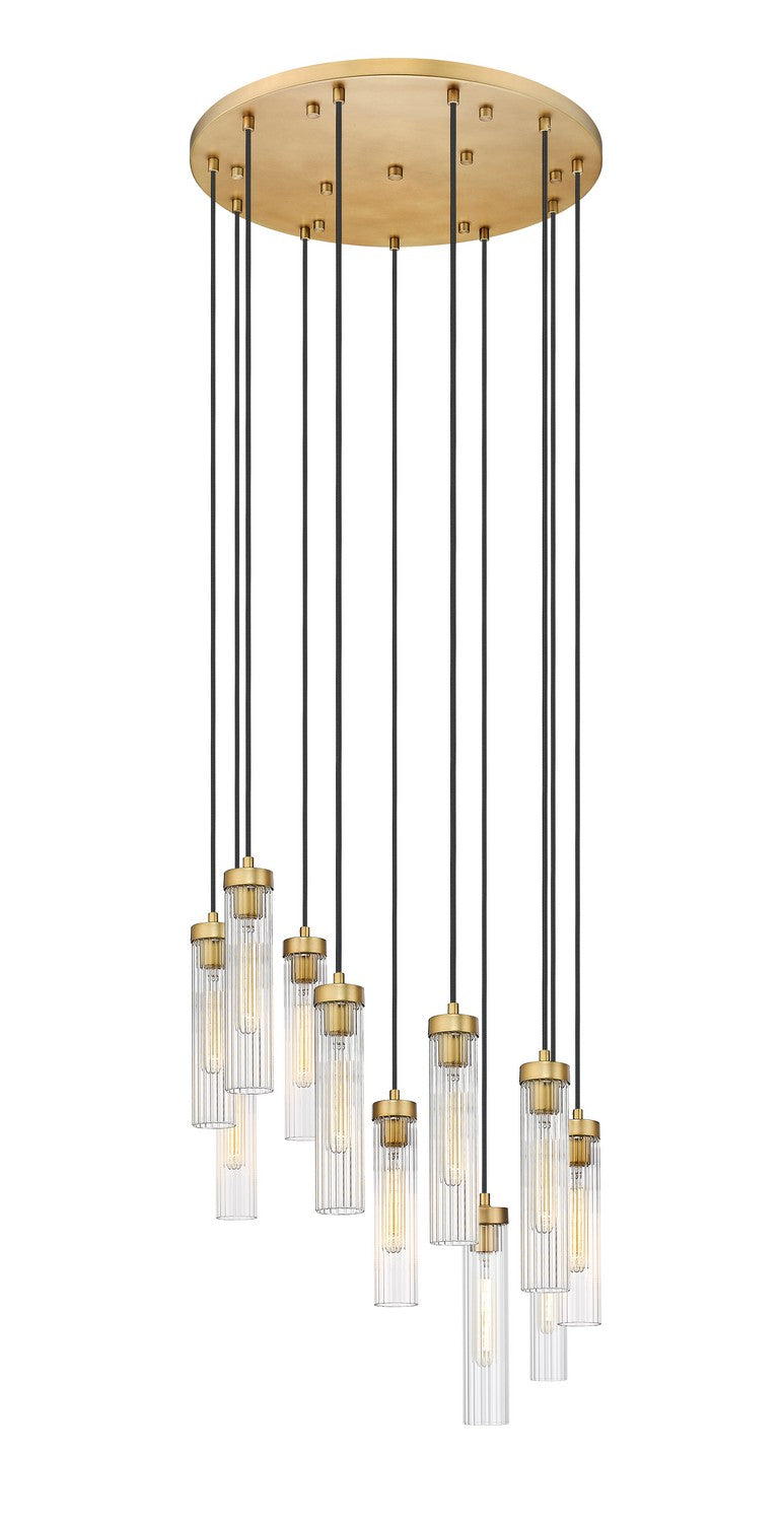 Z-Lite - 740P-11R-RB - 11 Light Chandelier - Beau - Rubbed Brass