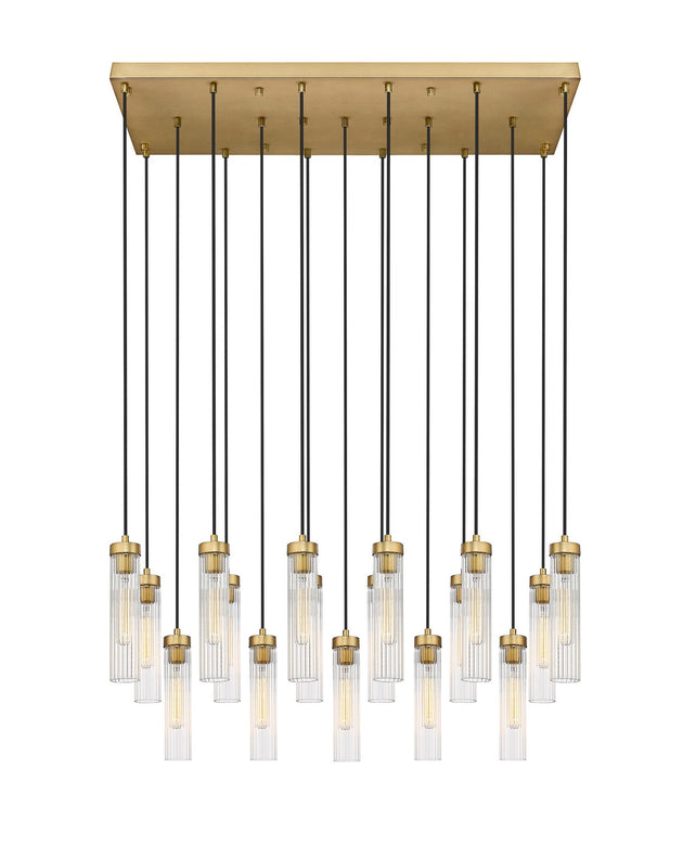 Z-Lite - 740P-17L-RB - 17 Light Linear Chandelier - Beau - Rubbed Brass