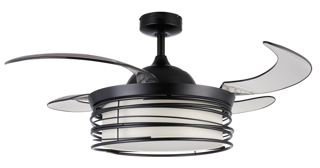 Beacon Lighting - 51101101 - 48"Ceiling Fan - Luna - Black