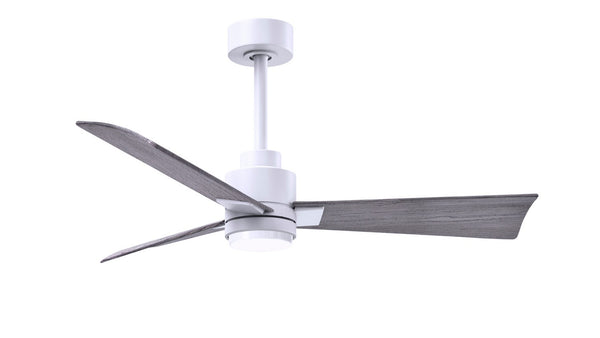 Matthews Fan Company - AKLK-MWH-BW-42 - 42"Ceiling Fan - Alessandra - Matte White