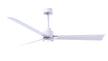 Matthews Fan Company - AKLK-MWH-MWH-56 - 56"Ceiling Fan - Alessandra - Matte White