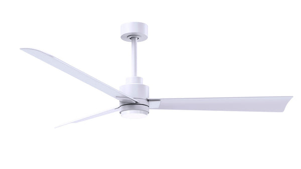 Matthews Fan Company - AKLK-MWH-MWH-56 - 56"Ceiling Fan - Alessandra - Matte White