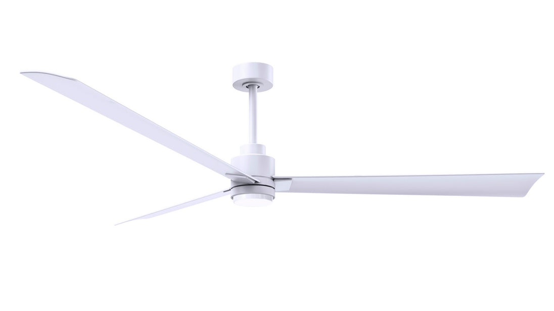 Matthews Fan Company - AKLK-MWH-MWH-72 - 72"Ceiling Fan - Alessandra - Matte White