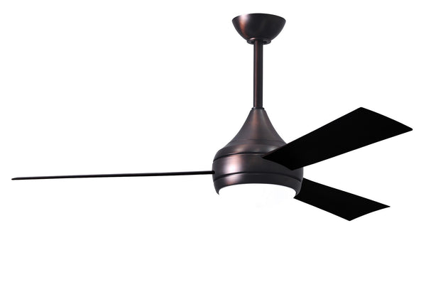 Matthews Fan Company - DA-BB-BK - 52"Ceiling Fan - Donaire - Brushed Bronze