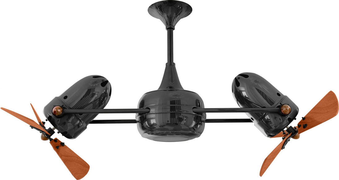 Matthews Fan Company - DD-BKN-WD - 36"Ceiling Fan - Duplo-Dinamico - Black Nickel