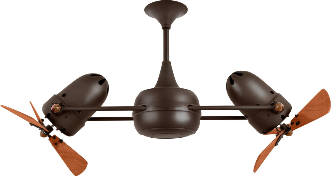 Matthews Fan Company - DD-BZZT-WD - 36"Ceiling Fan - Duplo-Dinamico - Bronzette