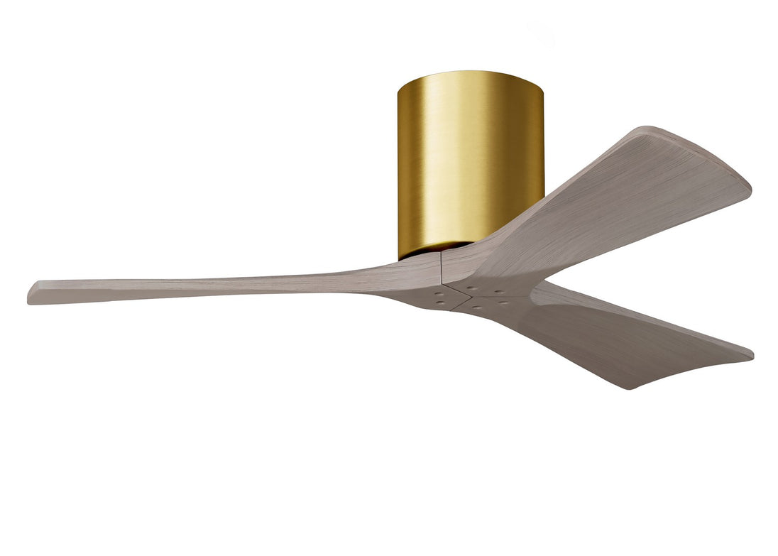 Matthews Fan Company - IR3H-BRBR-GA-42 - 42"Ceiling Fan - Irene - Brushed Brass