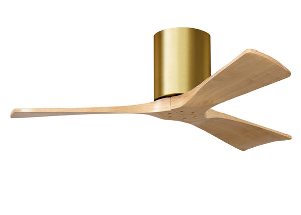 Matthews Fan Company - IR3H-BRBR-LM-42 - 42"Ceiling Fan - Irene - Brushed Brass