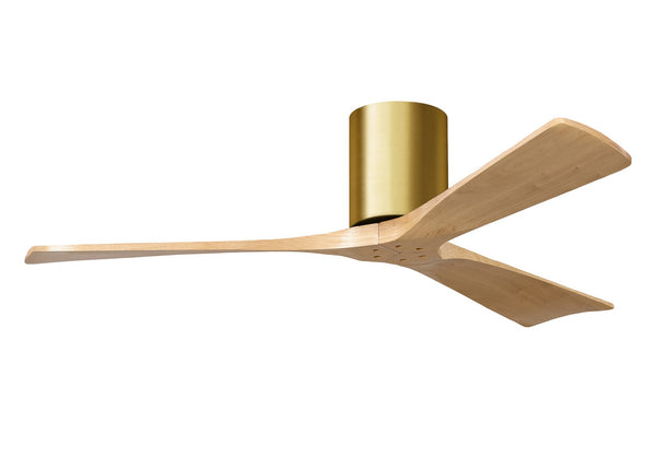 Matthews Fan Company - IR3H-BRBR-LM-52 - 52"Ceiling Fan - Irene - Brushed Brass