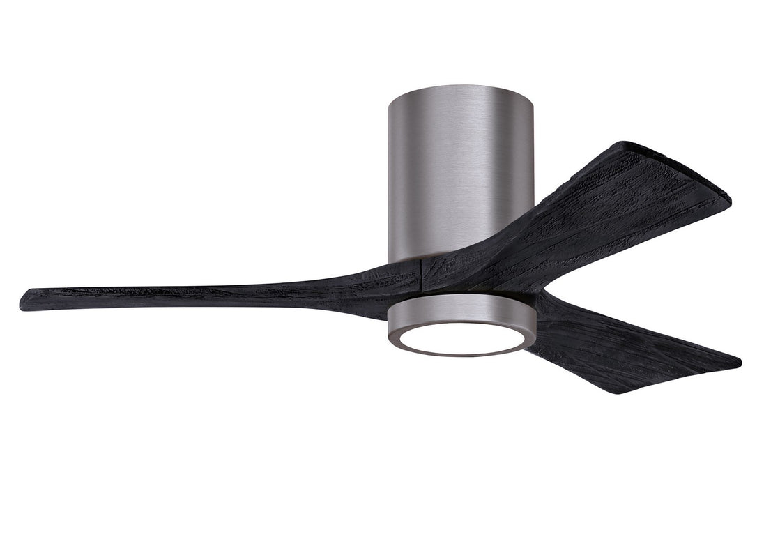 Matthews Fan Company - IR3HLK-BP-BK-42 - 42"Ceiling Fan - Irene - Brushed Pewter