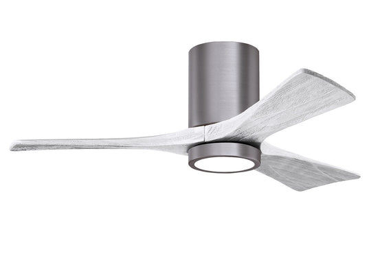 Matthews Fan Company - IR3HLK-BP-MWH-42 - 42"Ceiling Fan - Irene - Brushed Pewter