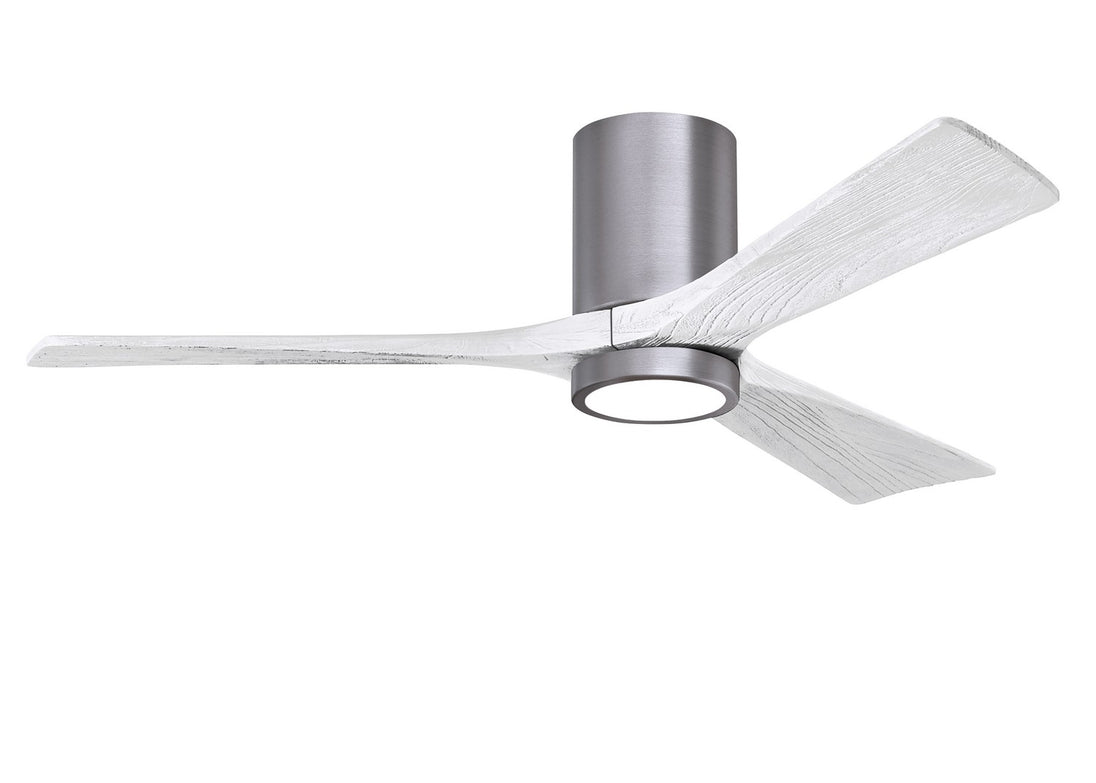 Matthews Fan Company - IR3HLK-BP-MWH-52 - 52"Ceiling Fan - Irene - Brushed Pewter