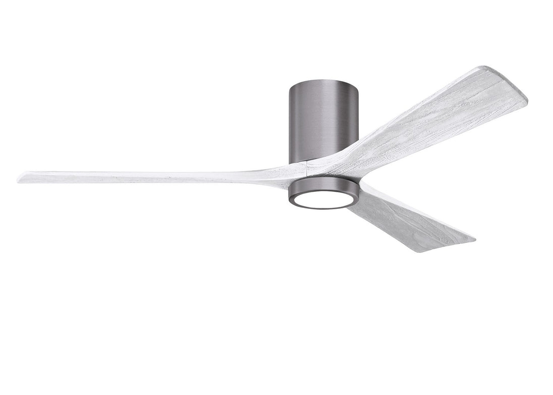 Matthews Fan Company - IR3HLK-BP-MWH-60 - 60"Ceiling Fan - Irene - Brushed Pewter