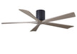 Matthews Fan Company - IR5H-BK-GA-60 - 60"Ceiling Fan - Irene - Matte Black