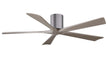 Matthews Fan Company - IR5H-BP-GA-60 - 60"Ceiling Fan - Irene - Brushed Pewter