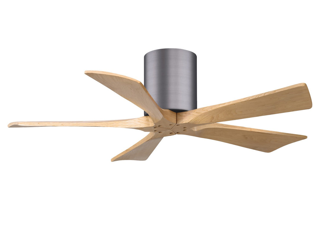 Matthews Fan Company - IR5H-BP-LM-42 - 42"Ceiling Fan - Irene - Brushed Pewter