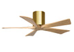 Matthews Fan Company - IR5H-BRBR-LM-42 - 42"Ceiling Fan - Irene - Brushed Brass