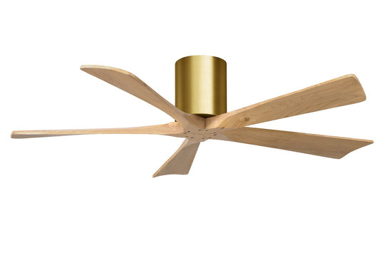 Matthews Fan Company - IR5H-BRBR-LM-52 - 52"Ceiling Fan - Irene - Brushed Brass