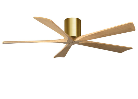 Matthews Fan Company - IR5H-BRBR-LM-60 - 60"Ceiling Fan - Irene - Brushed Brass